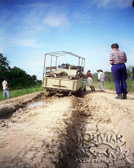 The roads can sometimes be a bit difficult to negotiate, especially during the wet season, Rurrenabaque - Pampas, Beni, Bolivia