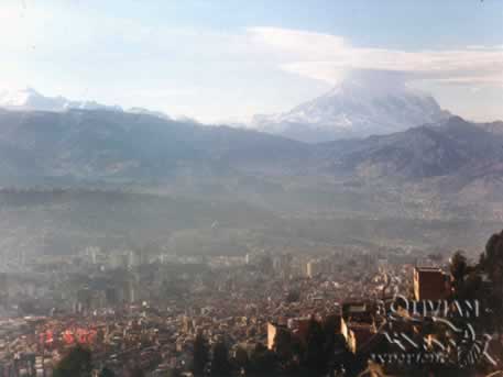 La Paz with Andes