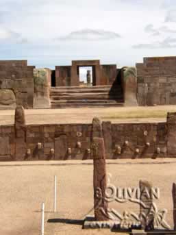 Tiwanaku - Semi-underground temple, Bolivia