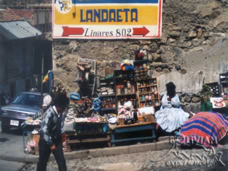 witch market in La Paz, Bolivia