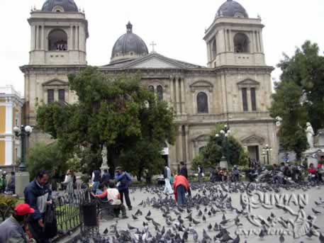 Cathedral at the Murillo Square, La Paz, Bolivia