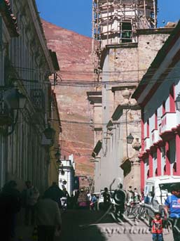 Junin street, Potosi, Bolivia
