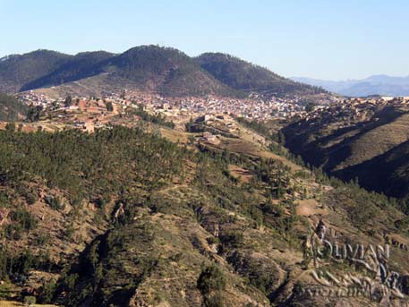 Sucre - the White City nested among the surrounding hills, Sucre, Chuquisaca, Bolivia