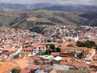 View of Sucre's roof tops from the Pedro Anzures Square, Sucre, Chuquisaca, Bolivia
