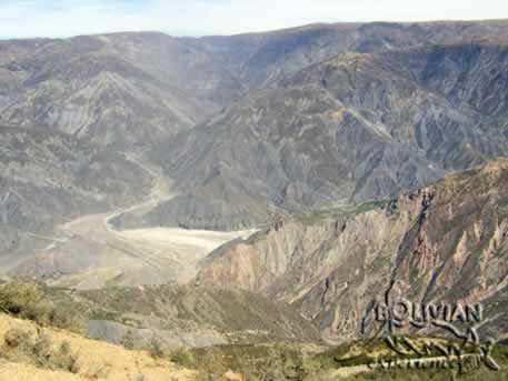 La Paz river valley, Cordillera Real, Bolivia