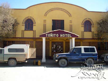 Hotel Toñito in the town of Uyuni, Bolivia