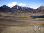 Views of Cordillera Real from the Apacheta Chucura pass (4880 m 16010 f),  Cotapata National Park, La Paz, Bolivia